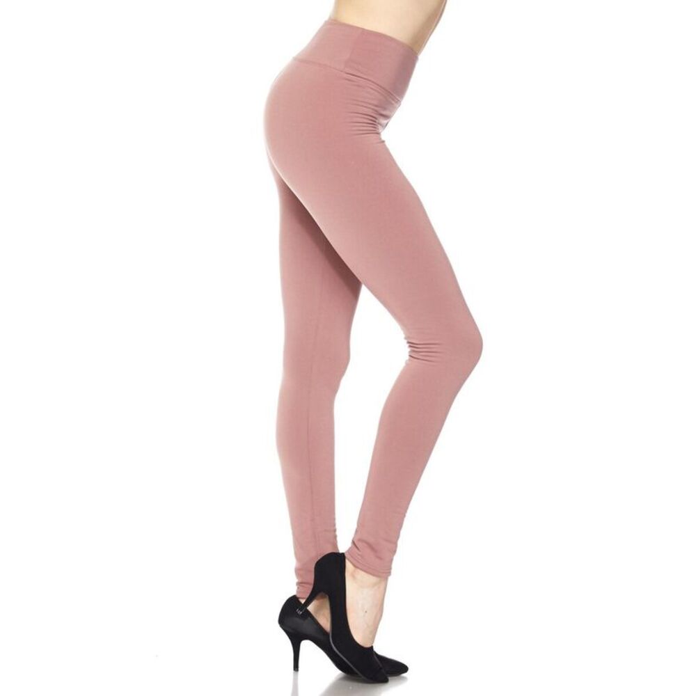 World of Leggings High Waisted Fleece Lined Plus Size Leggings - 3 Inch